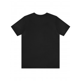 Alphabet Print Men's Crew Neck Short Sleeve T-shirt, Casual Summer T-Shirt For Daily Wear And Vacation Resorts