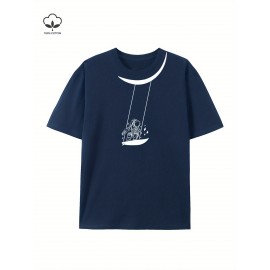 Print Tee Shirt, Tees for Men, Casual Short Sleeve T-shirt for Summer