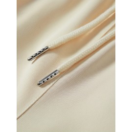 Men's Casual Summer Shorts - Comfy Polyester, Drawstring Waist with Pockets, Trendy Printed Design for Beach & Outdoor Activities