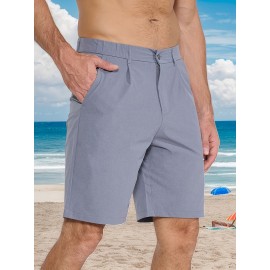 Men's Lightweight Golf Shorts - Quick Drying, UPF 50+ Sun Protection, Comfortable Elastic, 5 Pockets, Regular Style, Suitable for Hiking, Work, Casual Wear - Very Suitable for Spring and Summer