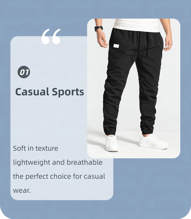 1pc Men S Casual Polyester Drawstring Sweatpants, Solid Color, Regular Fit,   with Pockets details 2